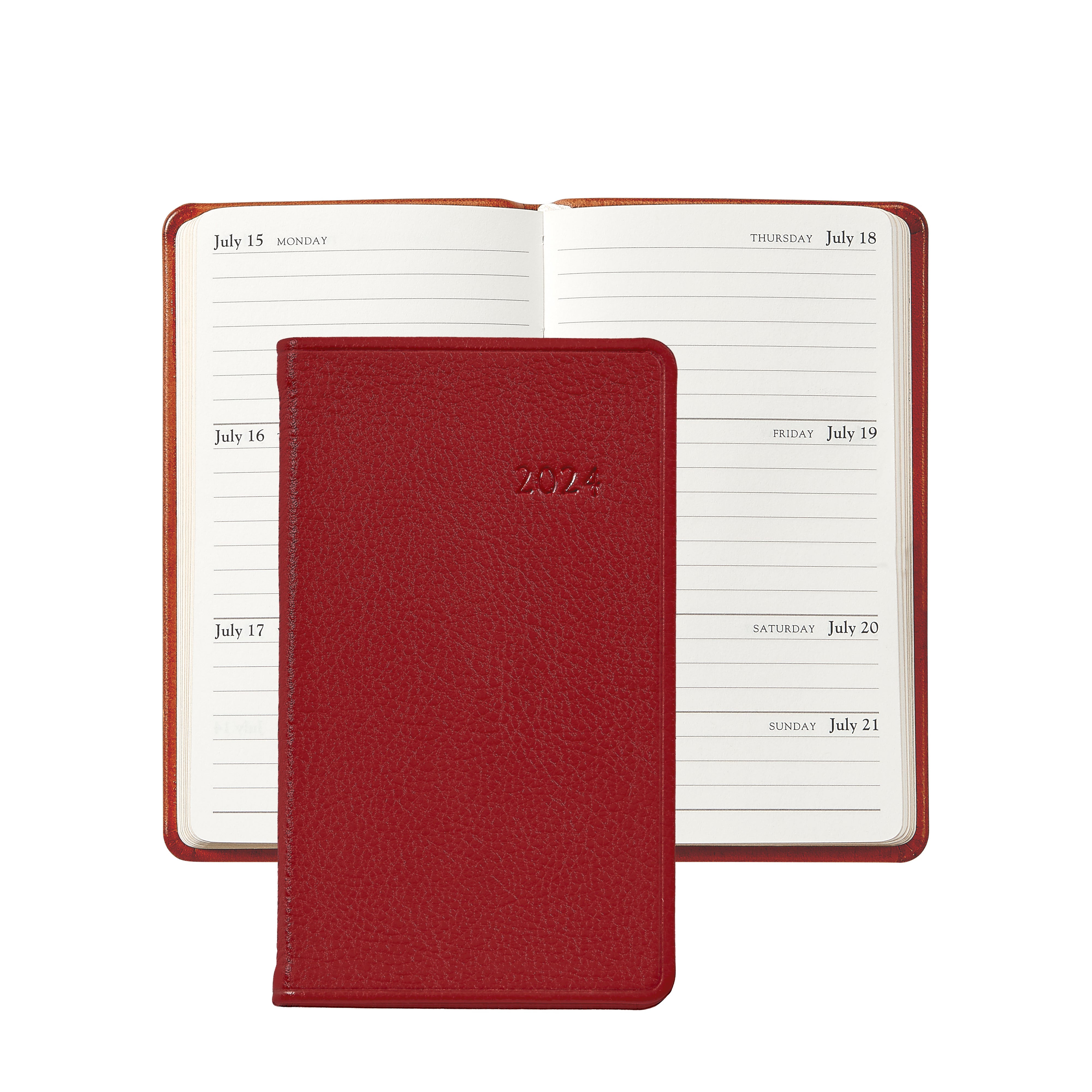 Pocket Agenda Day Gg Soft 2024 Red