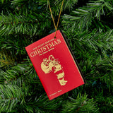 Mini Leather Ornaments: Merry Christmas