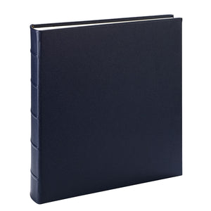 Graphic Image Large Bound Album, Navy Pebble Grain Leather