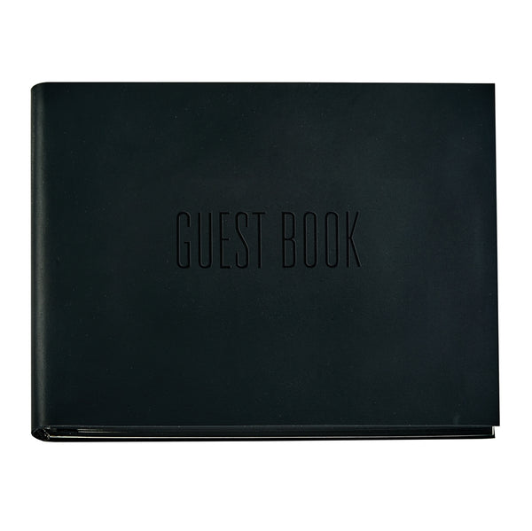 Black Leather Guest Book