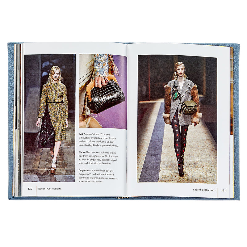 Little Book of Prada | Cornflower Pebble Grain Leather – Graphic Image